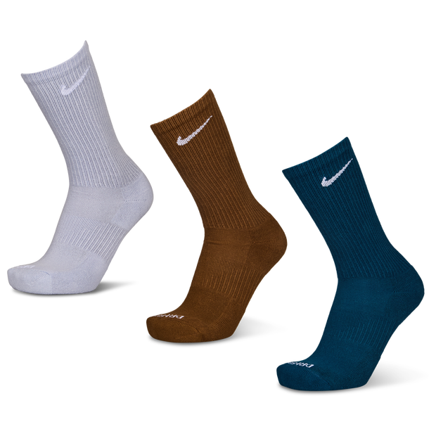 Nike Everyday Cushioned Crew 3 Pack Unisex - Calze Marrone - Taglia 42 - 46