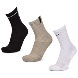 Unisexe Chaussettes - Nike Everyday Cushioned Crew 3 Pack - White Black-Dk Grey