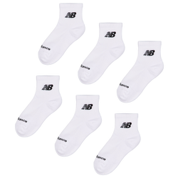 Unisex Socken - New Balance Quarter 6 Pack - White-Black