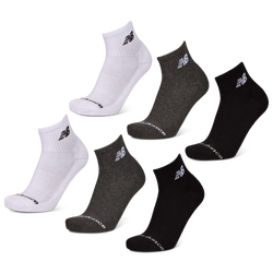 Unisex Sokken - New Balance Quarter 6 Pack - White-Grey-Black