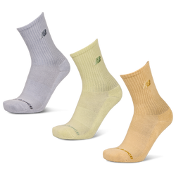 Unisexe Chaussettes - New Balance Midcalf 3 Pack - Sail-Yellow-Lilac