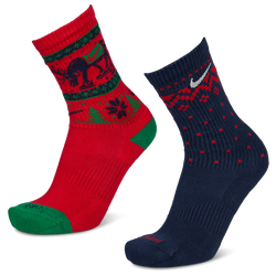 Unisex Socks - Nike Everyday + Cushioned Crew 2 Pack - University Red Midni-University Red Midni