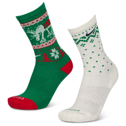 Unisex Socks - Nike Everyday + Cushioned Crew 2 Pack - Pine Green Sail Univ-Pine Green Sail Univ