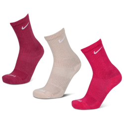 Unisex Socken - Nike Everyday Cushioned Crew 3 Pack - Sweet Beetwhite-Silt Redwhi