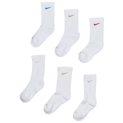 Unisex Socken - Nike Everyday Cushioned Crew 6 Pack - Whitegold-Whitesilver-White