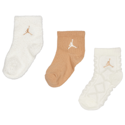 Unisex Socks - Jordan Kids Ankle No Slip 3 Pack - Pale Ivory-Pale Ivory