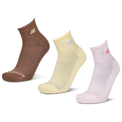 Unisex Socken - New Balance Midcalf 3 Pack - Brown-Mint-Yellow