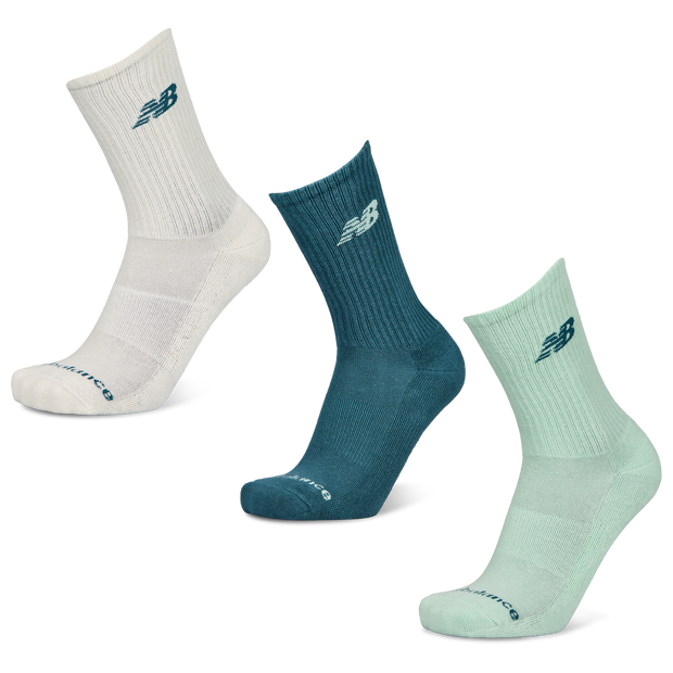 New Balance Crew 3 Pack Unisex - Calze Blu - Taglia 39-42 - Algodón