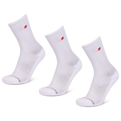 Unisex Sokken - New Balance Crew 3 Pack - White-White