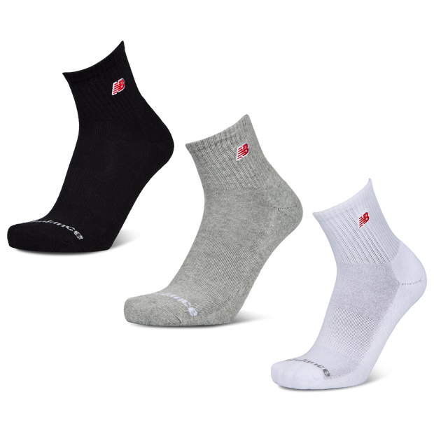 New Balance Ankle 3 Pack Unisex - Calze Bianco - Taglia 39-42 - Algodón