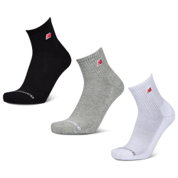 Unisexe Chaussettes - New Balance Ankle 3 Pack - White-Black-Grey
