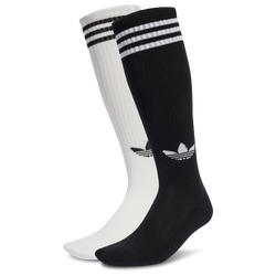 Unisex Calze - adidas 3-Stripes Knee Socks 2 Pairs - Poly-Black