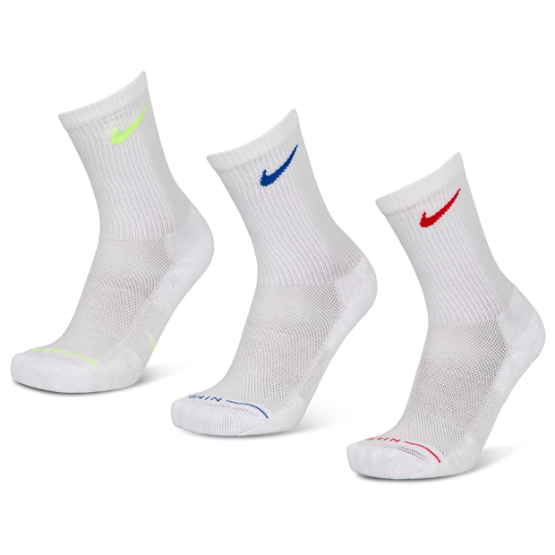 Elevated Crew 3 Pack Unisex Socken - Weiß - Größe 42 - 46 - Baumwolle White 42 - 46