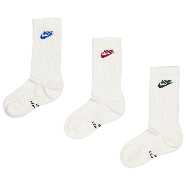 Elevated Crew 3 Pack Unisex Socken - Weiß - Größe 46 - 50 - Baumwolle White 46 - 50
