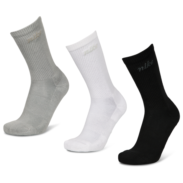 Elevated Crew 3 Pack Unisex Socken - Schwarz - Größe 34 - 38 - Baumwolle Black 34 - 38