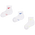 Nike Elevated Ankle 3 Pack - Unisex Socken White-Blue-Yellow