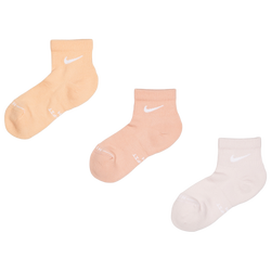 Unisex Socks - Nike Elevated Ankle 3 Pack - Orange-Pink-Pink