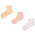 Nike Elevated Ankle 3 Pack - Unisex Socken Orange-Pink-Pink
