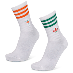 Unisex Socken - adidas Coastal Club Mid Cut Crew 2 Pack - White-Red-Green