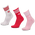 adidas Mid Cut Crew 3 Pack - Unisex Socks True Pink-Active Pink-White