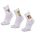 Happy Socks Crew 3 Pack - Unisex Calcetines White-Yellow