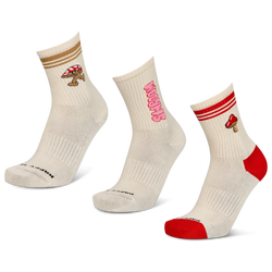 Unisex Socken - Happy Socks Crew 3 Pack - White-Red