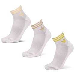 Unisexe Chaussettes - adidas Ankle 3 Pack - White-Yellow-Green