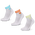 adidas Ankle 3 Pack - Unisexe Chaussettes White-Samba Blue-Orange