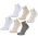 New Balance Ankle 6 Pack - Unisex Socken White-Grey-White