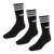 adidas Originals 3 Pack Trefoil Crew - Unisex Socks Black-White | 