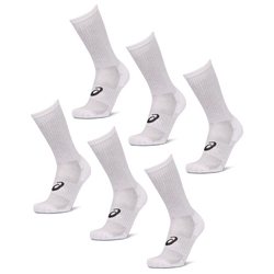 Unisex Socks - Asics 6 Pack Crew Sock - Brilliant White-Brilliant White