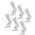 Asics 6 Pack Crew Sock - Unisex Socken Brilliant White-Brilliant White