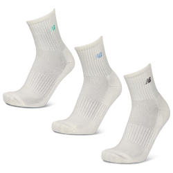 Unisex Calze - New Balance Ankle 3 Pack - Off White-Blk