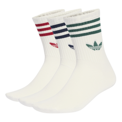 Unisexe Chaussettes - adidas Mid Cut Crew 3 Pack - White-Red