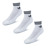 White-Black-White - ADI ORG 3P TREF ANKLE WHITE