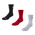 Jordan Kids Ankle No Slip 3 Pack - Unisex Socks Black-White-Gym Red