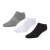 Foot Locker 3 Pack Active Dry No-show - Unisex Socks Grey-White-Black | 