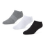 Foot Locker 3 Pack Active Dry No-show - Unisex Socks Grey-White-Black