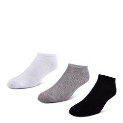 Unisex Socken - Foot Locker 3 Pack Active Dry Low-cut - Grey-White-Black