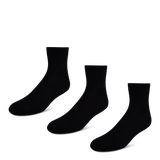 Black-Black-Black - +FL 3PK DRY QTR BLK