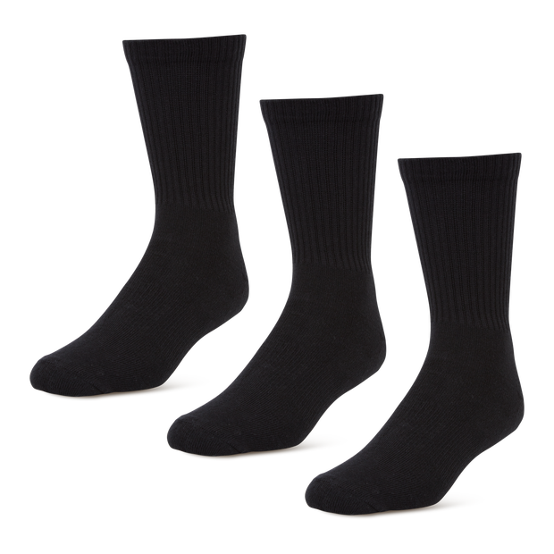 Image of Foot Locker 3 Pack Active Dry Crew unisex Calze - Nero - Foot Locker035