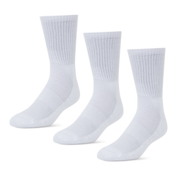 Unisexe Chaussettes - Foot Locker 3 Pack Active Dry Crew - White-White-White