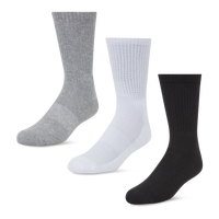 Grey-White-Black- +FL 3PK DRY CREW MIX