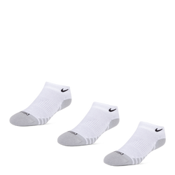 Unisex Socks - Nike 3 Pack Dry No-show - White-White-Black