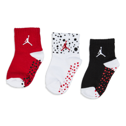 Unisex Socks - Jordan Cement 3Pk Infant Ankle - White-Black-Gym Red