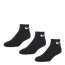 Nike 3 Pack Quarter Socks - Medium - Unisex Socks Black-Black
