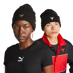 Unisex Knitted Hats & Beanies - New Era Badge - Black-Black