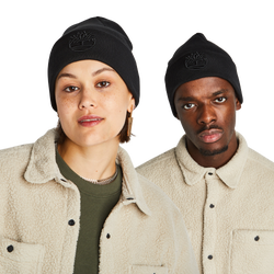 Unisex Knitted Hats & Beanies - Timberland Tonal 3D Embroidery - Black-Black