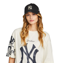 Unisex Kappen - New Era 9FORTY MLB New York Yankees - Black-Silver