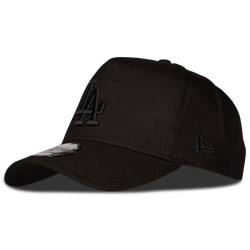 Unisex Caps - New Era E-frame Closed Back Mlb La Dodgers - Black-Black